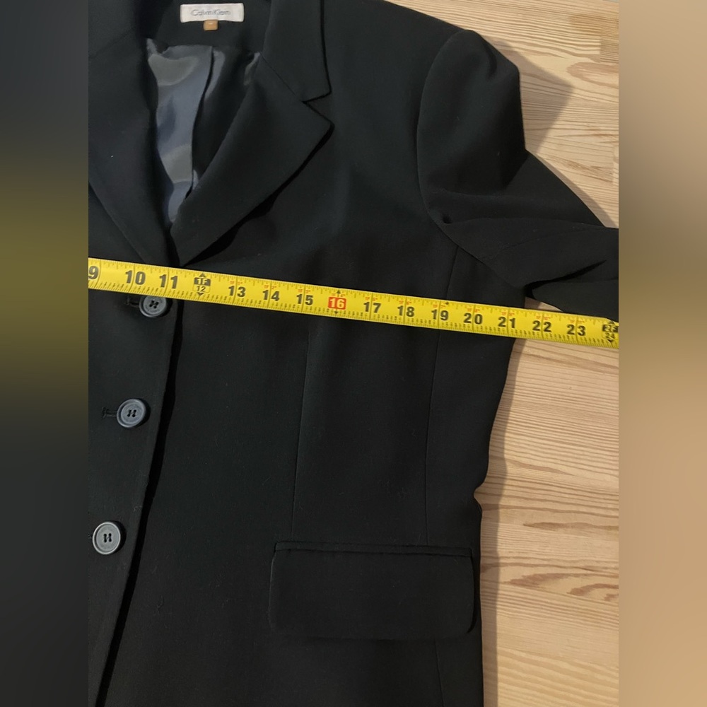 Calvin Klein Black Women's Blazer, size 16 - Picture 3 of 9